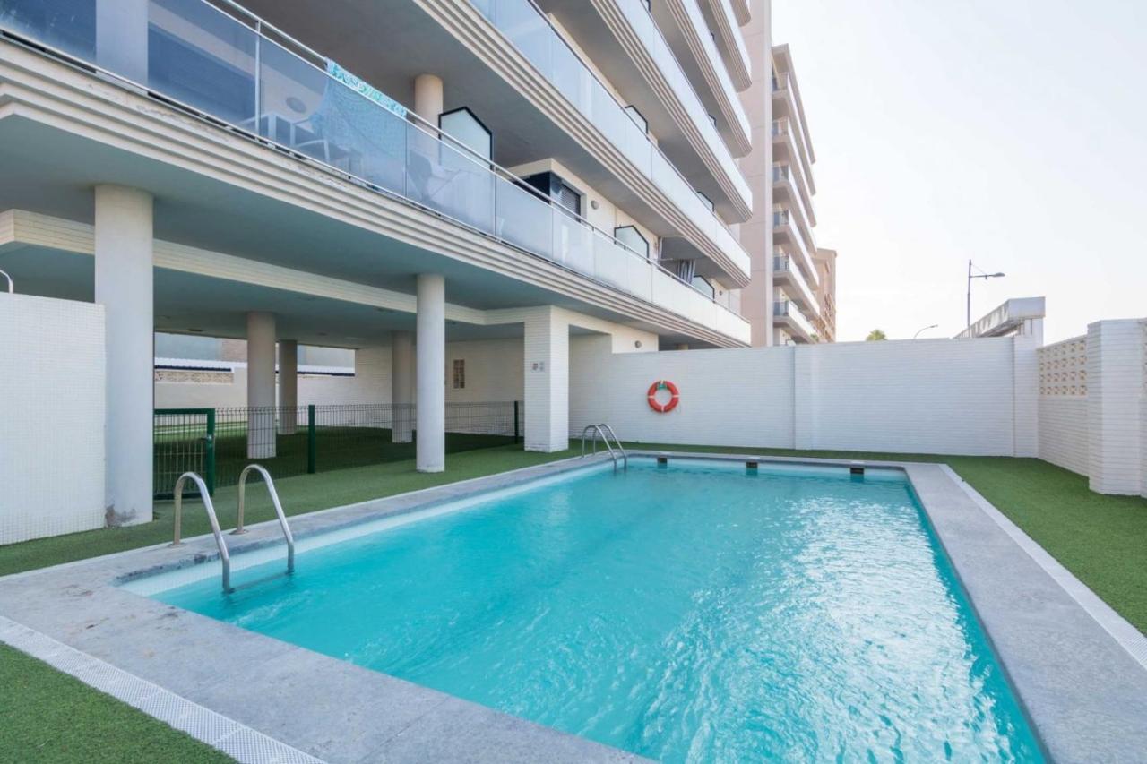 Apartamento Con Jardin En Primera Linea De Playa Con Parking Y Piscina Peñíscola المظهر الخارجي الصورة